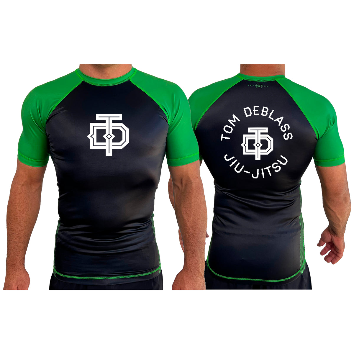 Tom DeBlass Association All Black Ranked Short Sleeve Rash Guards