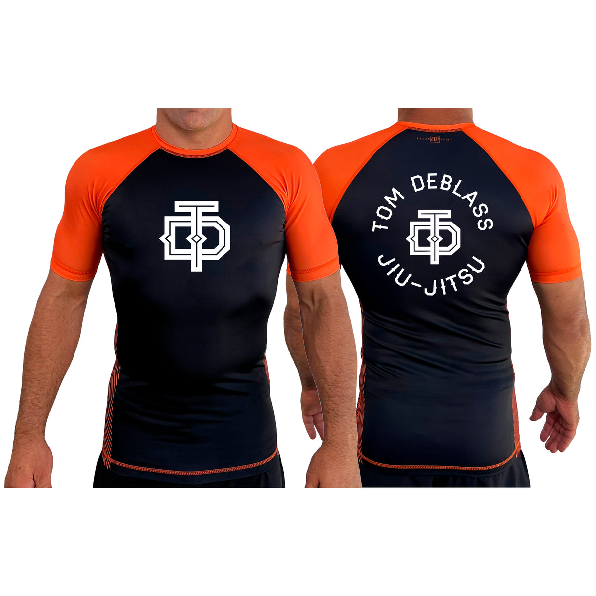 Tom DeBlass Association All Black Ranked Short Sleeve Rash Guards
