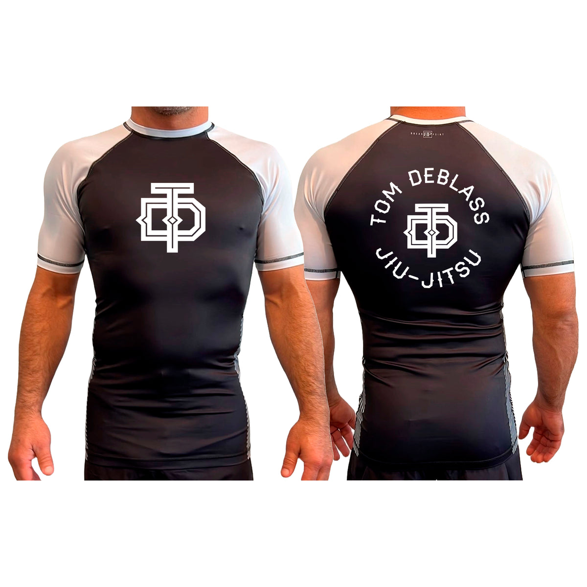 Tom DeBlass Association All Black Ranked Short Sleeve Rash Guards