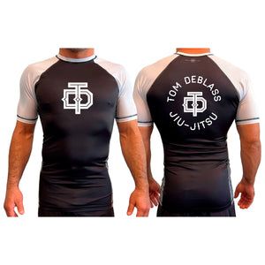Tom DeBlass Association All Black Ranked Short Sleeve Rash Guards