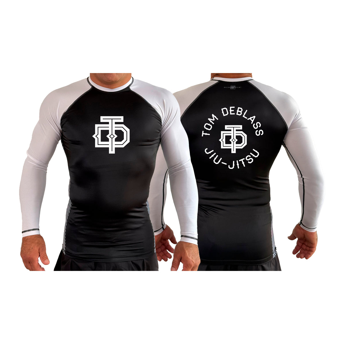 Tom DeBlass Association All Black Ranked Long Sleeve Rash Guards