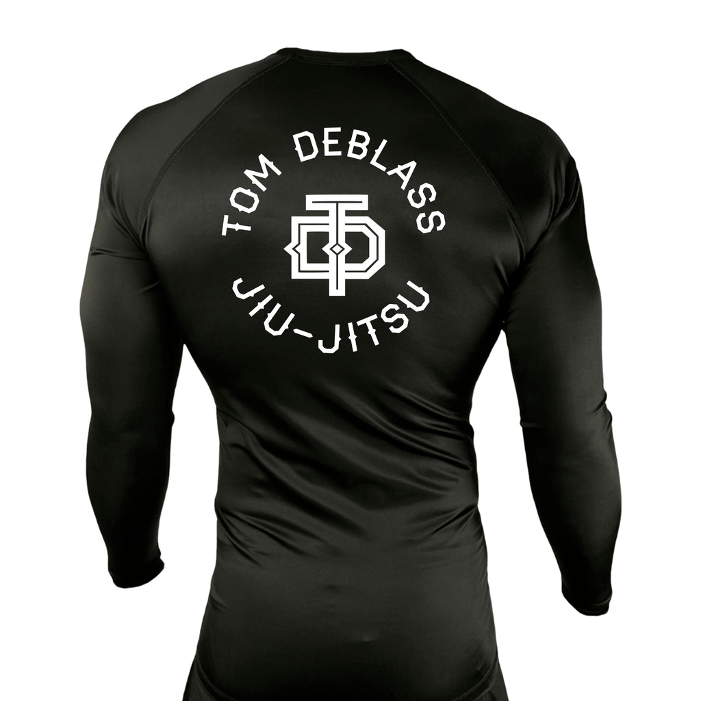 Tom DeBlass Association All Black Custom Rash Guards Long Sleeves