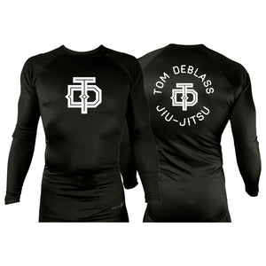 Tom DeBlass Association All Black Custom Rash Guards Long Sleeves