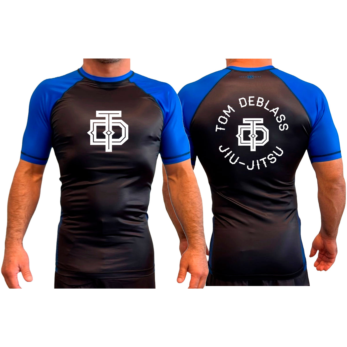 Tom DeBlass Association All Black Ranked Short Sleeve Rash Guards