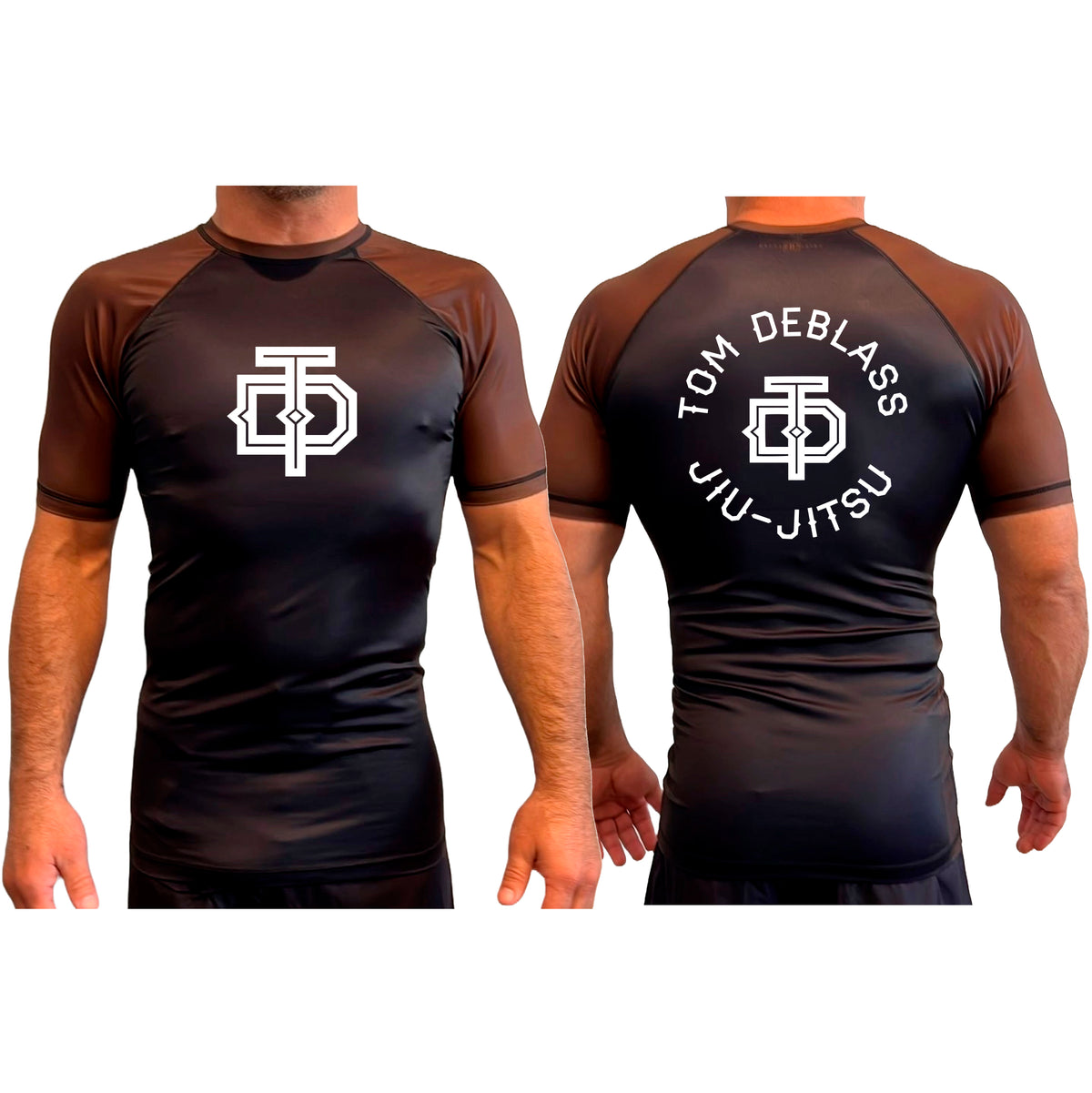 Tom DeBlass Association All Black Ranked Short Sleeve Rash Guards
