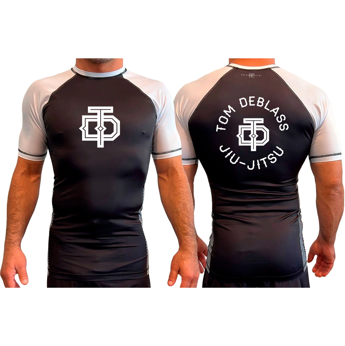 Tom DeBlass Association All Black Ranked Short Sleeve Rash Guards