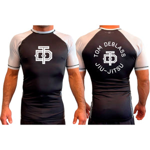 Tom DeBlass Association All Black Ranked Short Sleeve Rash Guards