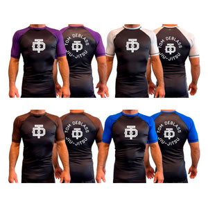 Tom DeBlass Association All Black Ranked Short Sleeve Rash Guards