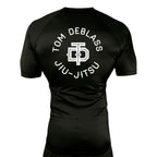 Tom DeBlass Association All Black Custom Rash Guards Short Sleeves
