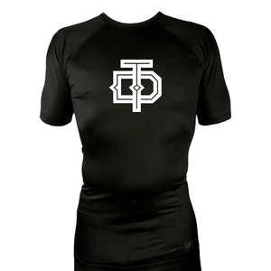 Tom DeBlass Association All Black Custom Rash Guards Short Sleeves