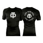 Tom DeBlass Association All Black Custom Rash Guards Short Sleeves
