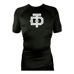 Tom DeBlass Association All Black Custom Rash Guards Short Sleeves