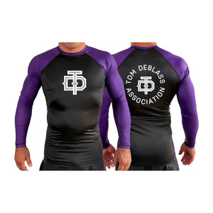 Tom DeBlass Association All Black Ranked Long Sleeve Rash Guards