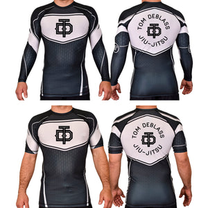 Tom DeBlass Association Academy Rash Guards Black/White