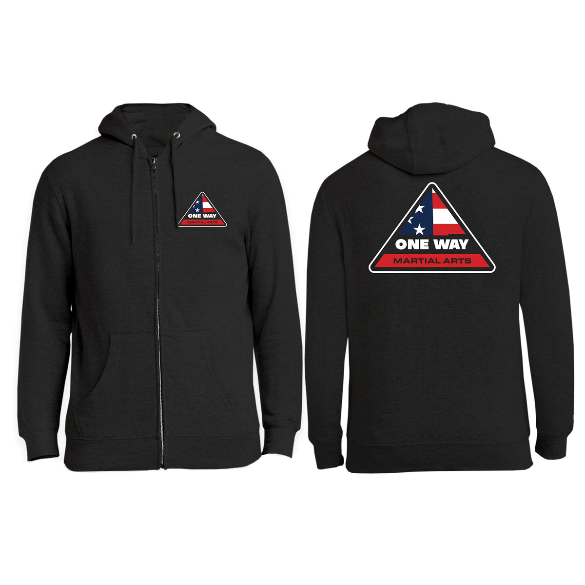 One Way USA Zip-Up Hoodies