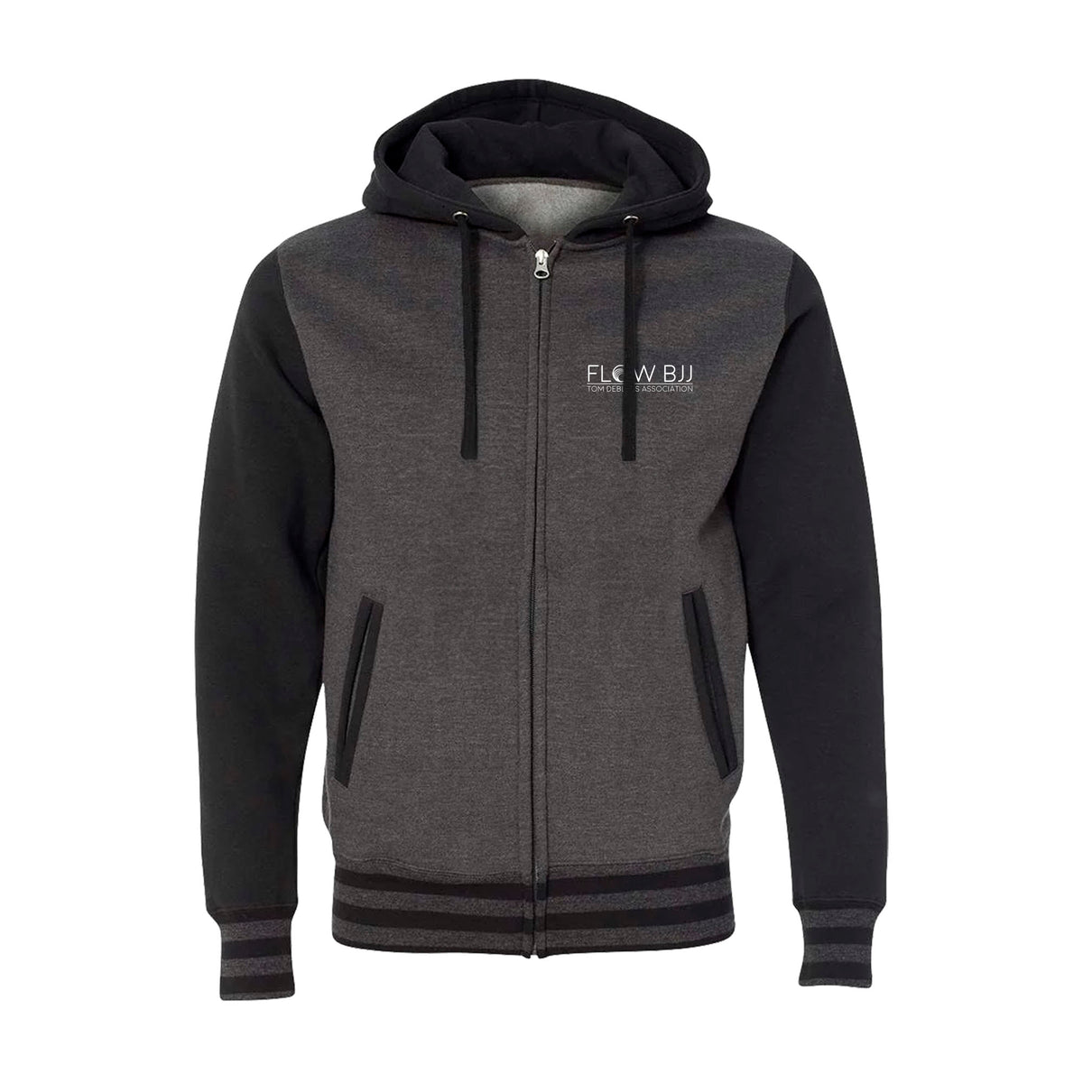 Flow BJJ Academy Varsity Zip-Up Hoodies #8032 B