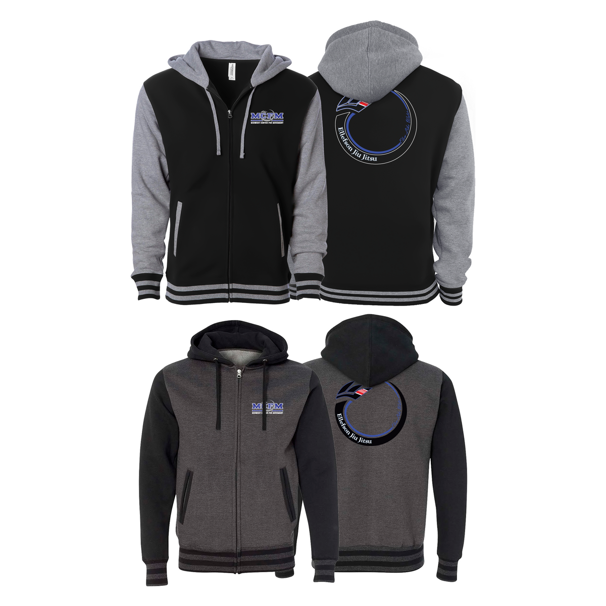 Academy Varsity Zip-Up Hoodies