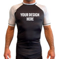 All Black Ranked Short Sleeve Rash Guards