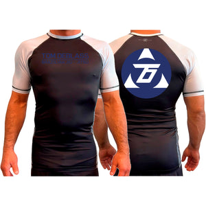 Tom DeBlass All Black Ranked Short Sleeve Rash Guards  #8003