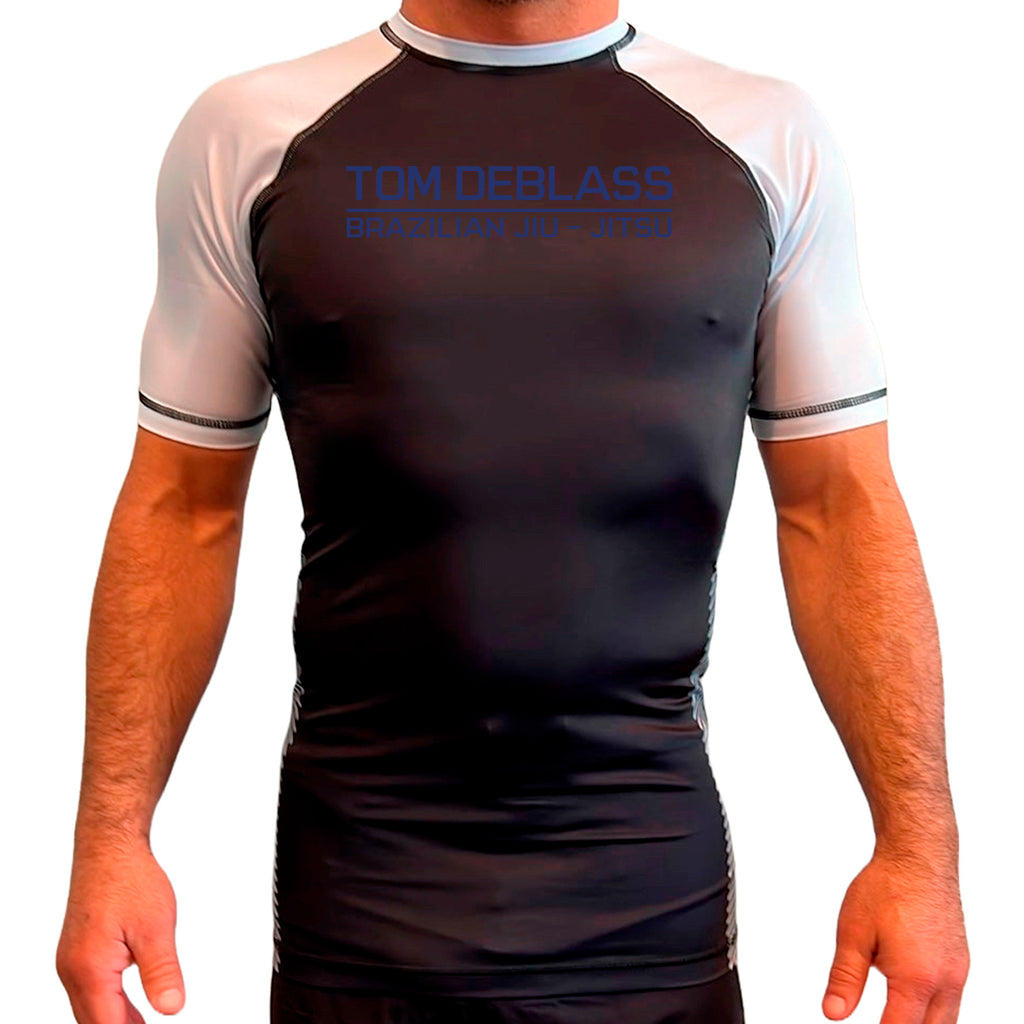 Tom DeBlass All Black Ranked Short Sleeve Rash Guards  #8003