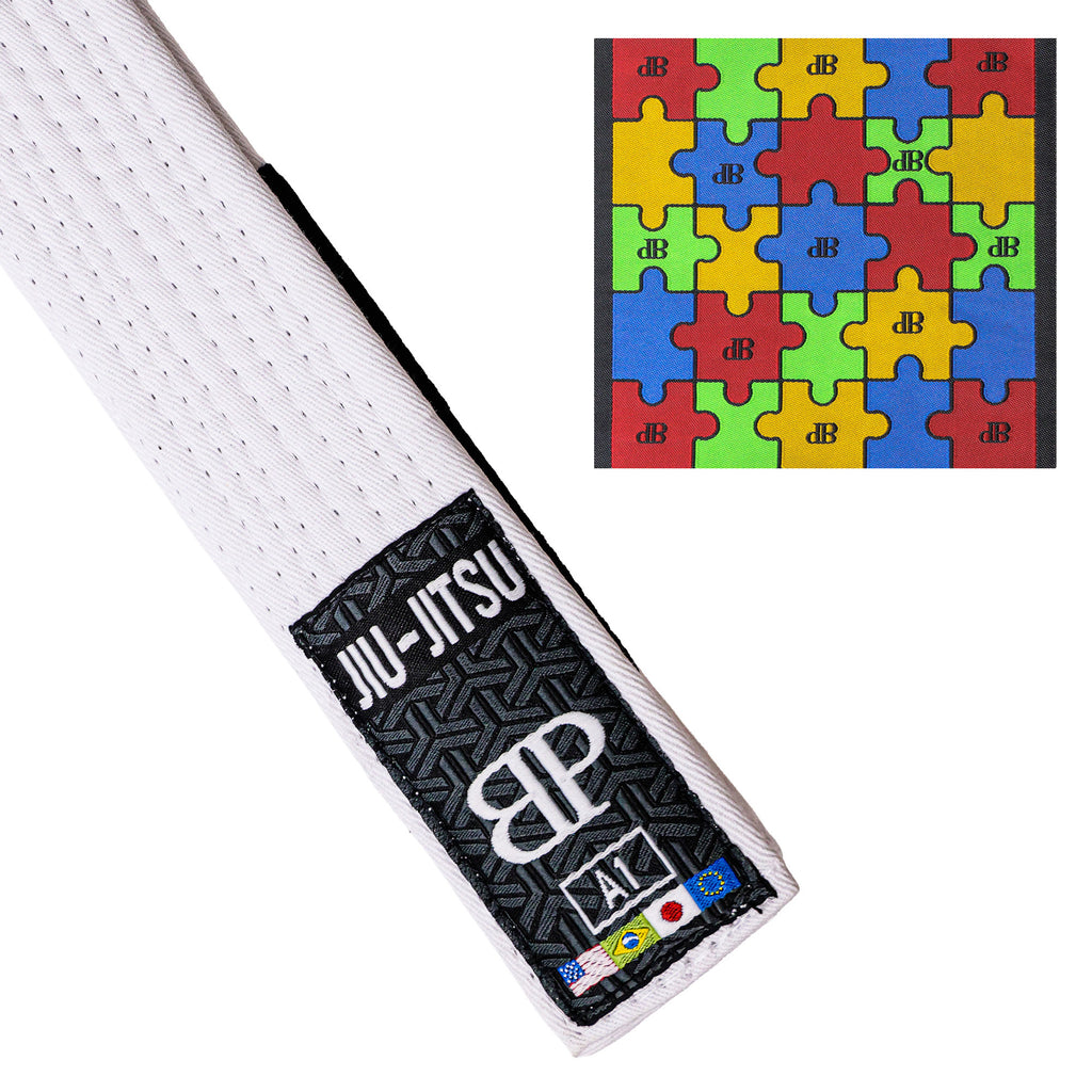 Break Point Jiu-Jitsu Autism Awareness Belt - AVAILABLE IN ALL COLORS
