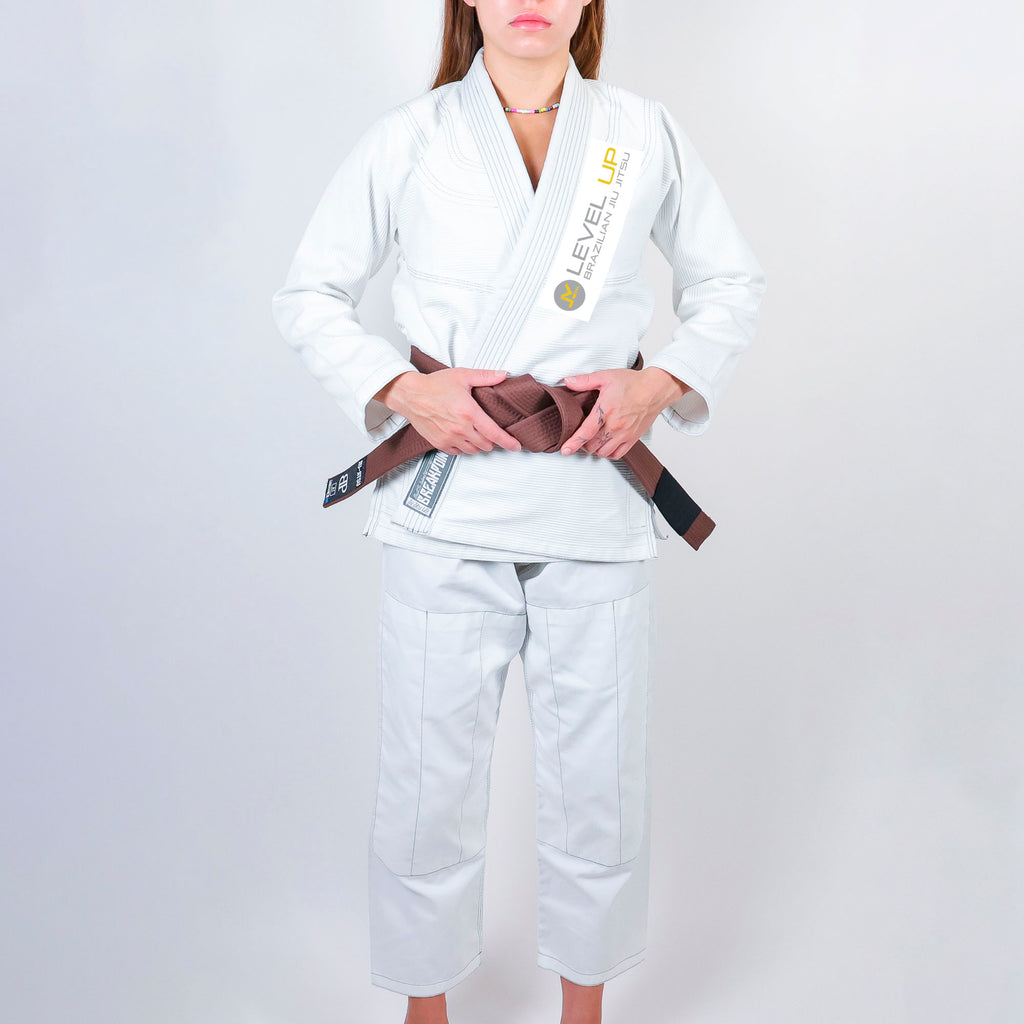 Level Up BJJ Academy Women's Gi - White #025 A (Collection)