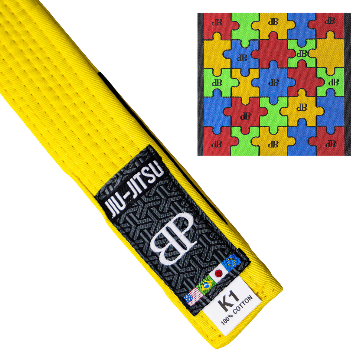 Break Point Jiu-Jitsu Autism Awareness Belt - AVAILABLE IN ALL COLORS