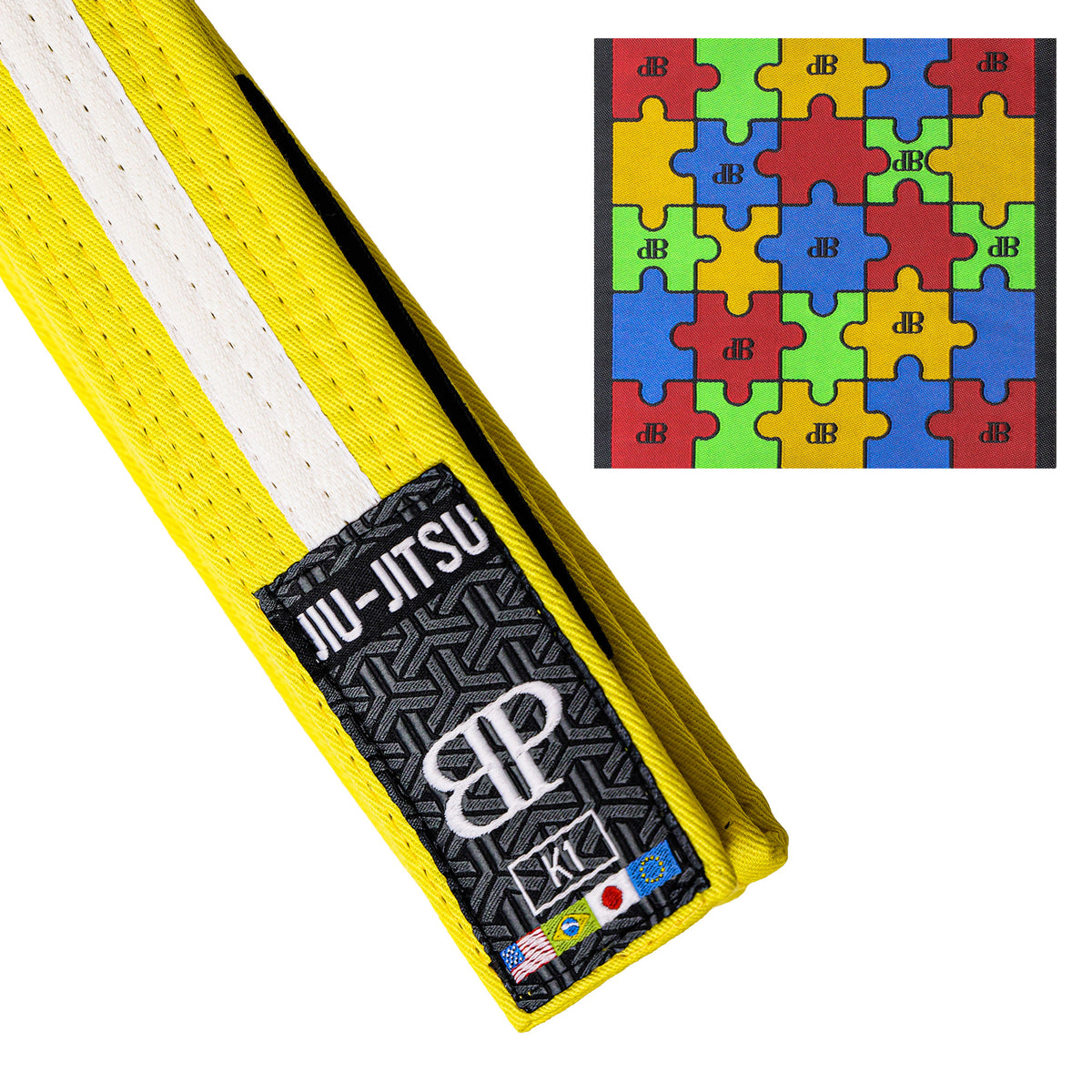 Break Point Jiu-Jitsu Autism Awareness Belt - AVAILABLE IN ALL COLORS