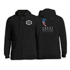 Crest Brazilian Jiu Jitsu Academy Zip-Up Hoodies #8008 B
