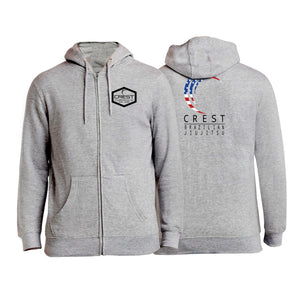 Crest Brazilian Jiu Jitsu Academy Zip-Up Hoodies #8008 B