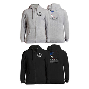 Crest Brazilian Jiu Jitsu Academy Zip-Up Hoodies #8008 B