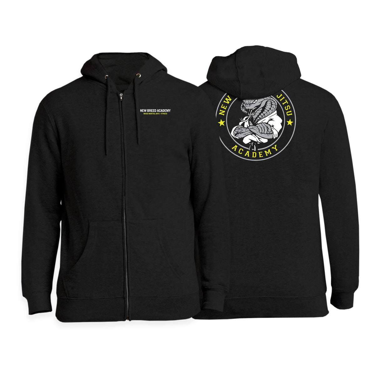 New Breed Academy Zip-Up Hoodies #8009 G