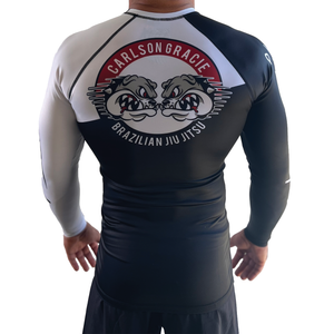 Carlson Gracie B/W Signature Long Sleeve Rash Guard