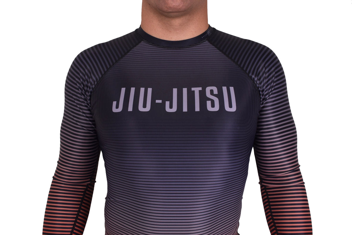 Break Point Limited Edition Jiu-Jitsu Red Waves Rash Guard