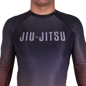 Break Point Limited Edition Jiu-Jitsu Red Waves Rash Guard