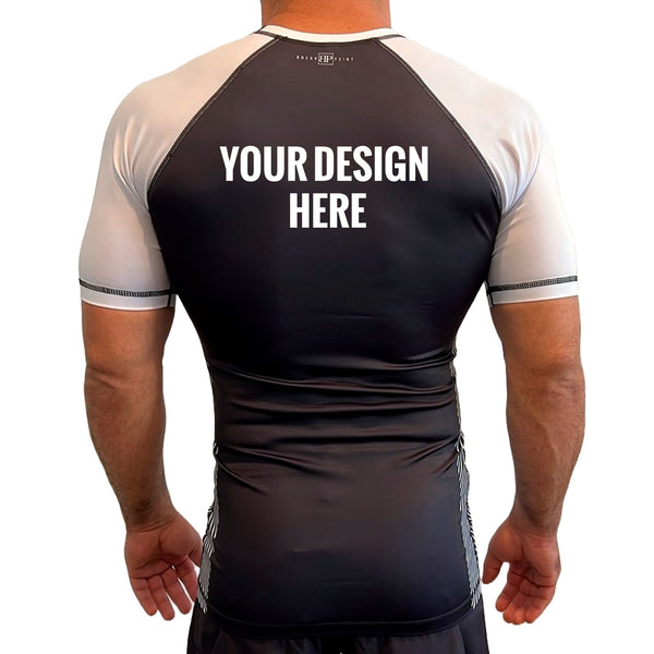Forrest Fitness All Black Ranked Short Sleeve Rash Guards #1043 - Break ...
