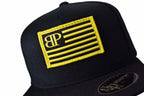 Break Point Flag Snapback Hat - Black