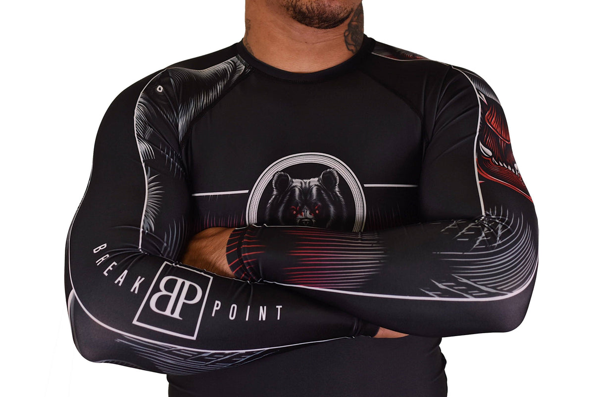 Break Point KIDS Bear Attack V2 Jiu-Jitsu Rash Guard