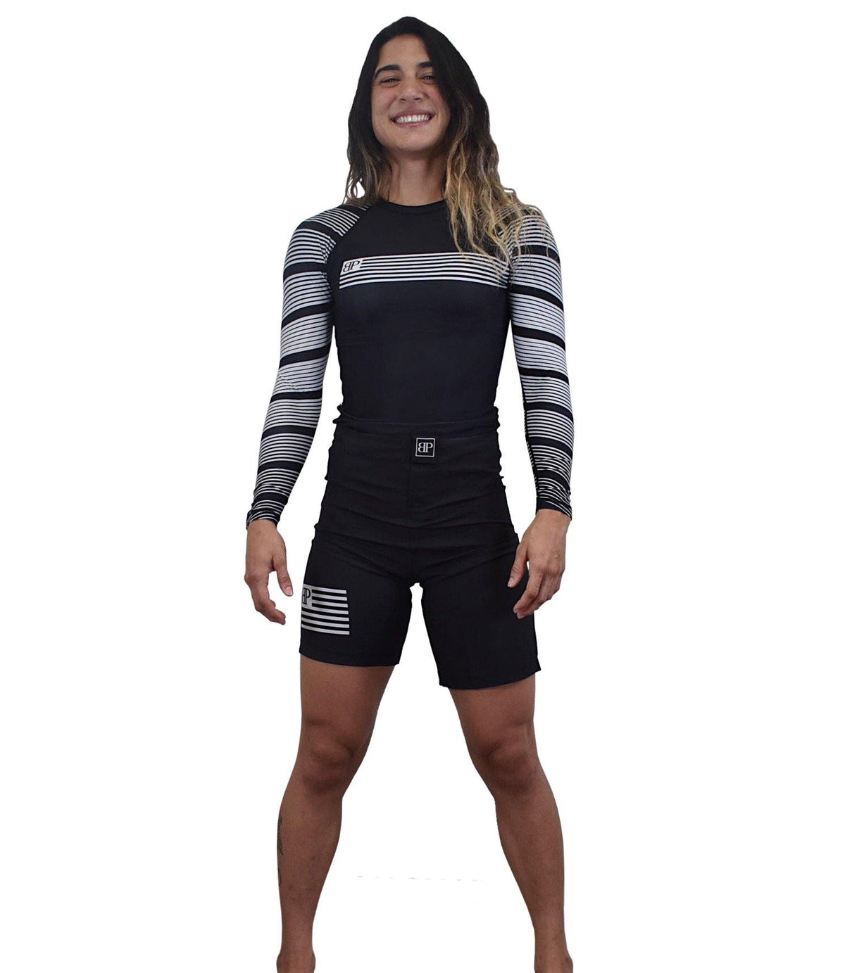 Break Point Order KIDS Rash Guard - White / Black