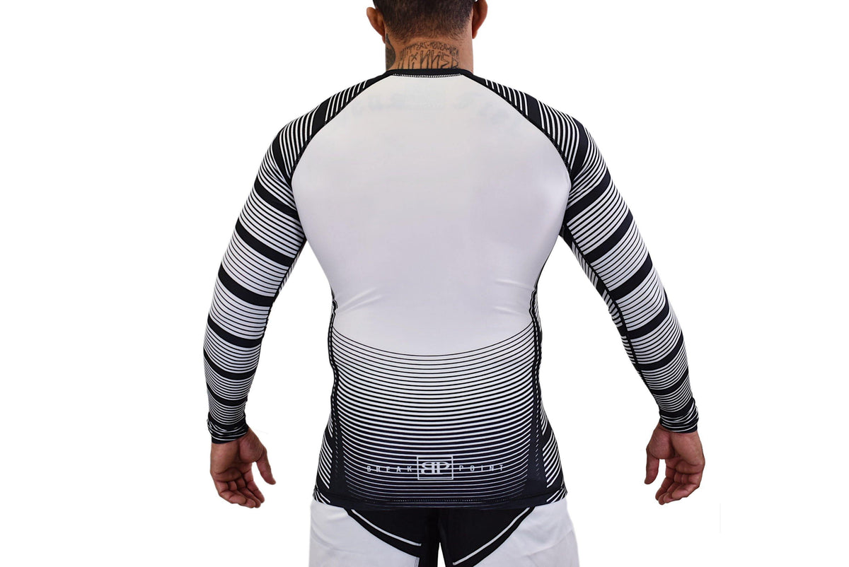 Break Point Order KIDS Rash Guard - White / Black