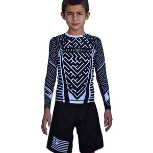 Kids RashGuards - Kids Chaos Jiu Jitsu Rash Guard