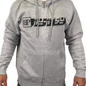 Break Point Jiu-Jitsu Origins Zip Up Hoodie - Heather Gray