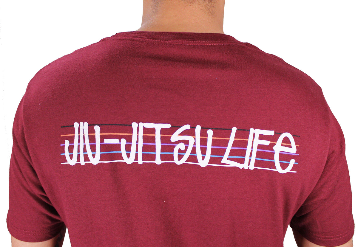 Shirts - Break Point Jiu Jitsu Life Shirt - The Order - Burgundy