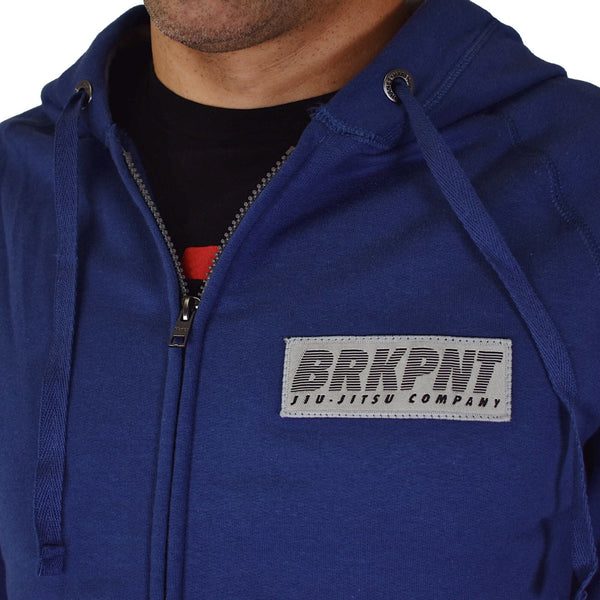 Break Point Jiu Jitsu Company Zip Up Sweater Vintage Navy Break Point FC
